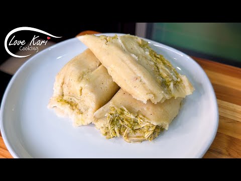 How to make Tamales Verdes de Pollo (Chicken Tamales) Easy Recipe They're so moist!