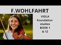 F. WOHLFAHRT, book 1, Nr 12,  foundation studies, viola.
