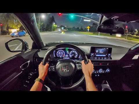 2025 Honda Civic Sport Sedan - POV Night Drive (Binaural Audio)