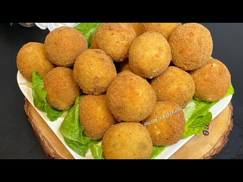 How To Make A Delicious Yam Balls🇬🇭//Ghana Yam Croquettes Recipe//@MasofsKitchen