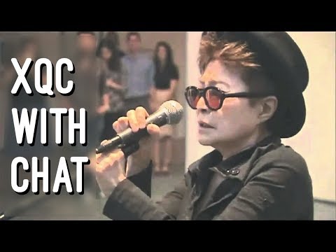 xQc reacts to Yoko Ono Screaming at Art Show! (Original) (with chat)
