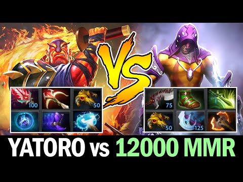 YATORO vs PURE Carry Battle — 12,000 MMR vs TI Winner