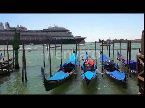 Gondola Boats in Grand Canal Venice Italy | Stock Footage - Envato elements