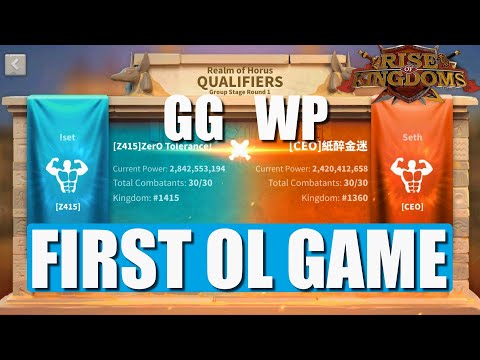 First Osiris League game in season 3 - Z415 vs CEO - GG WP - Rise of Kingdoms