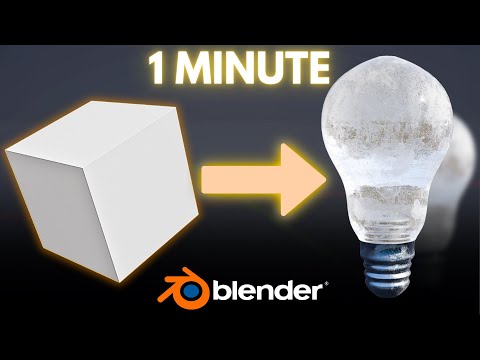 Create a Light Bulb in Blender in 1 Minute!