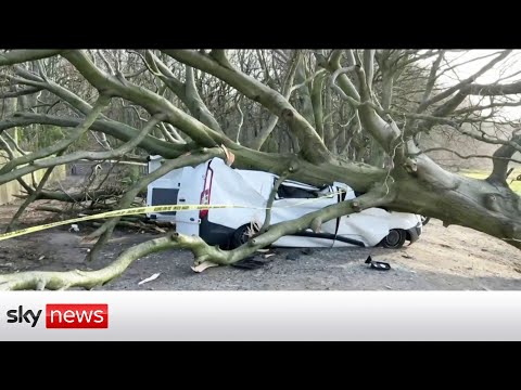 Woman killed and 110,000 homes lose power in Storm Malik