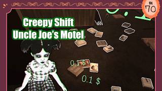 モーテルの客室を整える仕事 Creepy Shift: Uncle Joe’s Motel【まなおのPCゲーム実況動画】