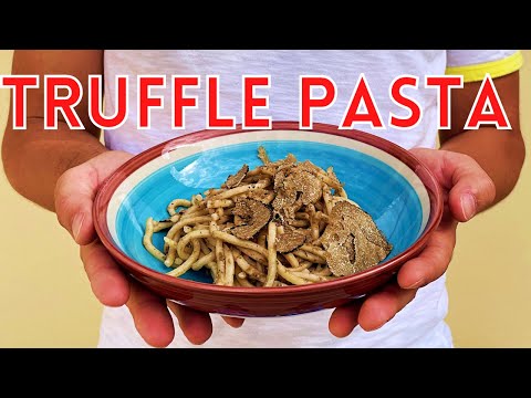 Strangozzi al Tartufo, the easiest TRUFFLE Pasta Recipe with home made fresh pasta!