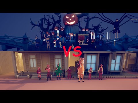 SPOOKY TEAM vs WILD WEST TEAM TABS - Totally Acurate Battle Simulator