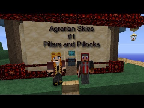 Minecraft FTB Agrarian Skies #1, Pillars and Pillocks