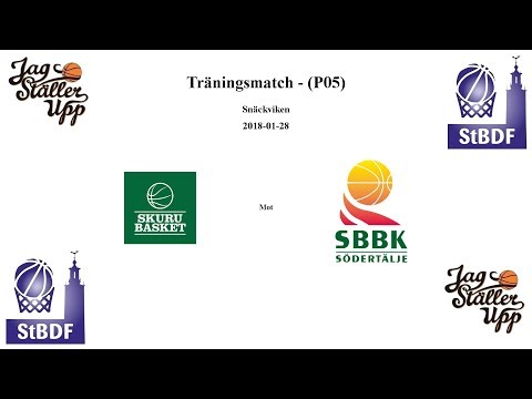 Skuru Basket (P05) mot Södertälje BBK - Träningsmatch - 2018-01-28