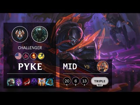 Pyke Mid vs Qiyana - NA Challenger Patch 10.3