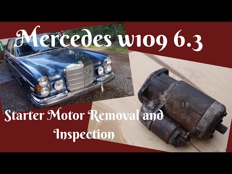 Mercedes 300SEL Starter Removal