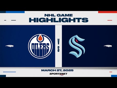 NHL Highlights | Oilers vs. Kraken - March 27, 2025