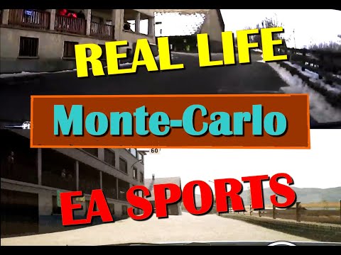 EA WRC 2023 vs REAL LIFE - Rallye Monte Carlo (side by side)