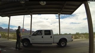preview picture of video 'U.S. Border Patrol Checkpoint drive from Yuma to Wellton, Arizona for Gas at Chevron, GP017922'