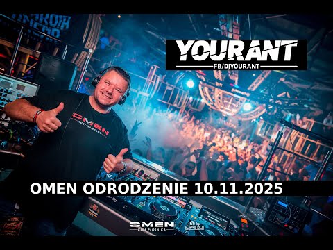 DJ YOURANT LIVE ! -- OMEN CLUB PŁOŚNICA -- ODRODZENIE 10.11.2025 --