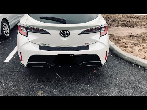 2019 Corolla Hatchback Ebay TOMS Replica bumper finally installed. カローラ スポーツ