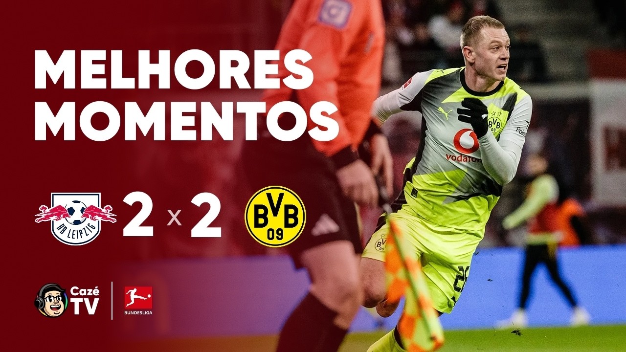 MELHORES MOMENTOS: RB LEIPZIG 2 X 2 BORUSSIA DORTMUND | BUNDESLIGA 2025/2026 | 23ª RODADA