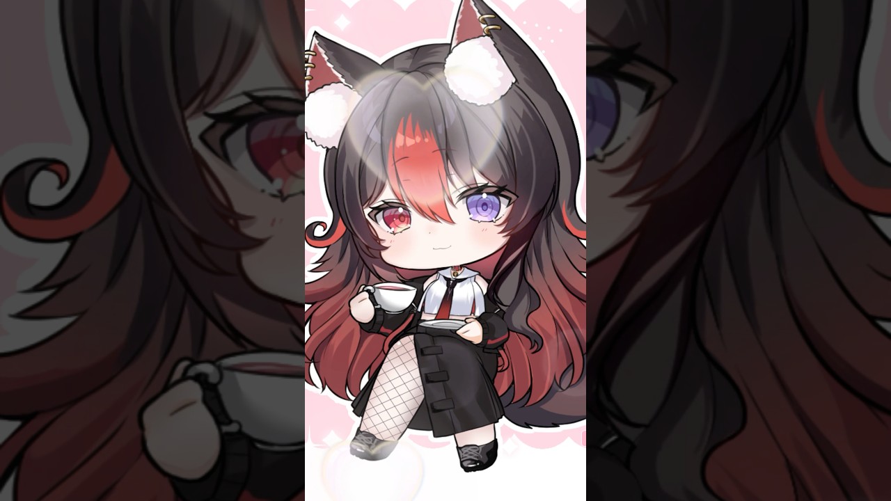 リクエストで狛ノヰみつちゃん🐕🍯描いてみた✨ #vtuber #イラストメイキング #shorts #illustration #狛ノヰみつ