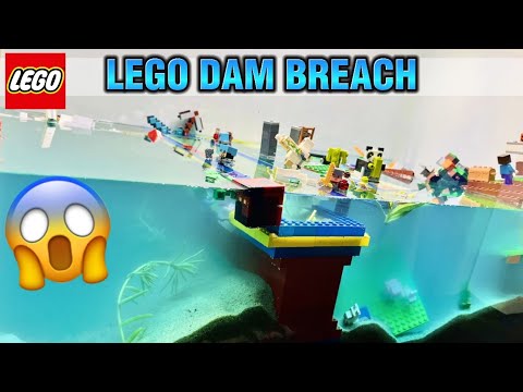 LEGO MINECRAFT DAM BREACH #9 - village under attack! #lego #legodambreach #legominecraft #minecraft