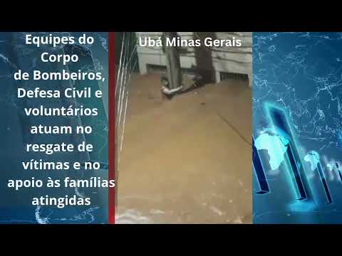 Cenas de devastação após fortes chuvas em Minas Gerais