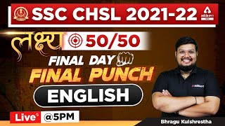 SSC CHSL 2022 | SSC CHSL English Classes 2022 by Bhragu Kulshrestha | Final Punch