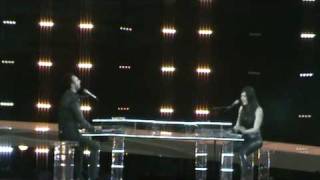 Eurovision Song Contest 2010. Romania first rehearsal. Paula Seling & Ovi   "Playing With Fire"