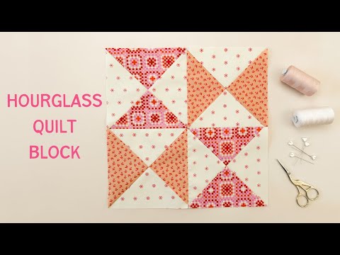 Make an Hourglass Quilt Block Step by Step