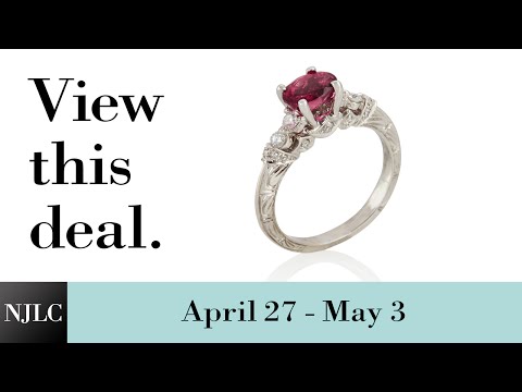 Deal of the Week: White Gold Tourmaline and Diamond Ring