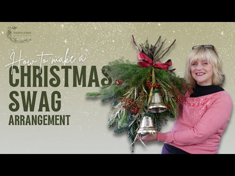 How to Create a Christmas Door Swag 🎅 Easy Step-by-Step Tutorial – Great Wreath Alternative 🚪