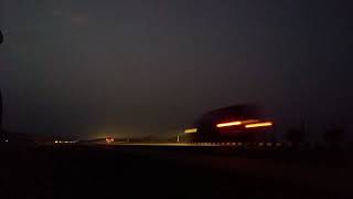 preview picture of video 'Vehicles on the limit at Agra-Lucknow Expressway| Night time'
