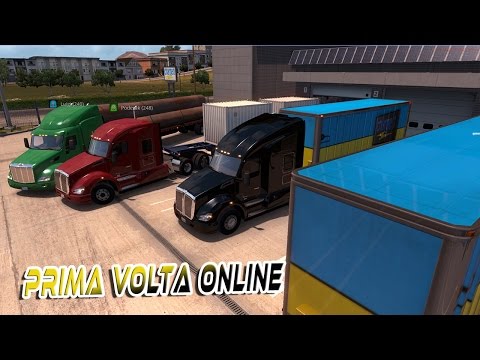 AMERICAN TRUCK SIMULATOR ONLINE - PRIMO VIAGGIO IN MULTIPLAYER CON PODERAK - GAMEPLAY ITA