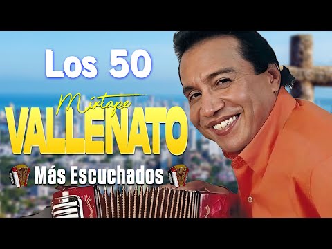 DIOMEDES DÍAZ, CARLOS VIVES 💃 Los 50 Vallenatos Más Escuchados, Video Letras 💃 Sentir Vallenato