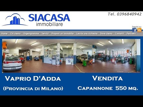 Capannone di 550 MQ. in VENDITA a VAPRIO D'ADDA - Cassina Dé Pecchi  "Siacasagroup.com"