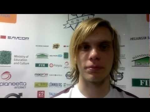 EICC2012 Henrik Mustonen voittotunnelmissaan