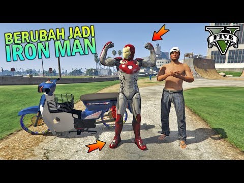 PREMAN TERKUAT JADI IRON MAN - GTA 5 YOUTUBER KOCAK PARODY