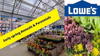 2023 March Inventory | Lowes, NJ | Spring Blooming Annuals & Perennials | Backyard Garden Highlights