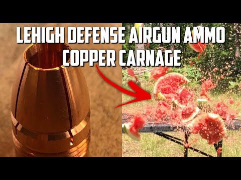 Airforce Airguns Texan .50 cal + Lehigh Defense Big Bore Airgun Ammo = Copper Carnage!