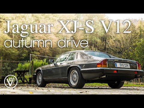 Jaguar XJ-S V12 manual hill climb autumn drive. Amazing sound!
