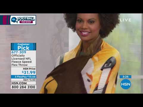 Officially Licensed NFL Fleece Speed Flex Throw  Cowboys