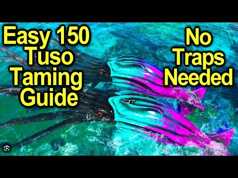 Taming 150 Tusoteuthis Best Guide No Traps All Tips | Ark Ascended
