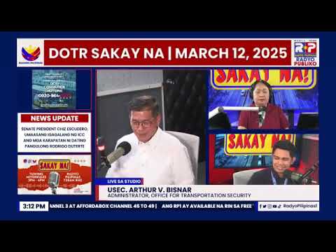 DOTr SAKAY NA! sa Radyo Pilipinas ep. 10-OTS [03/12/2025]