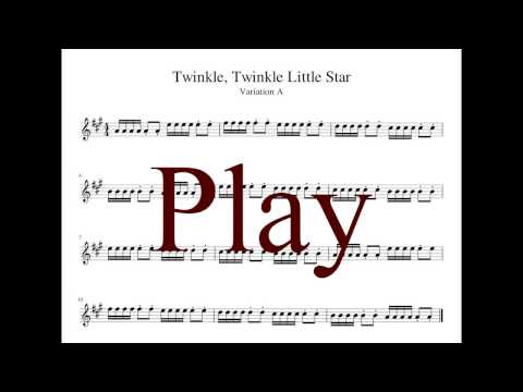 [Piano Accompany] Twinkle, Twinkle Little Star Variations - Suzuki violin Book 1 (80% Tempo)