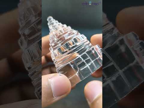 Sphatik Shree Yantra, Crystal Meru Vedic Shree Yantra in Natural Crystal) Crystal Yantra video