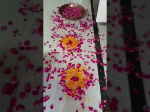 Most beautiful welcome decoration from the tirth yatra!
