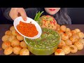 ASMR EATING PANIPURI GOLGAPPE SPICY PANIPURI INDIAN STREET FOOD