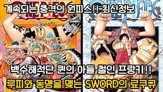 [계속되는 원피스 충격정보!!] 백수해적단 퀸의 아들 밀짚모자일당의 프랑키