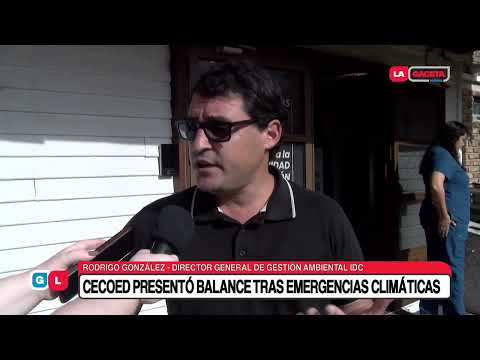 CECOED presentó el balance tras las intensas emergencias climáticas de los últimos meses