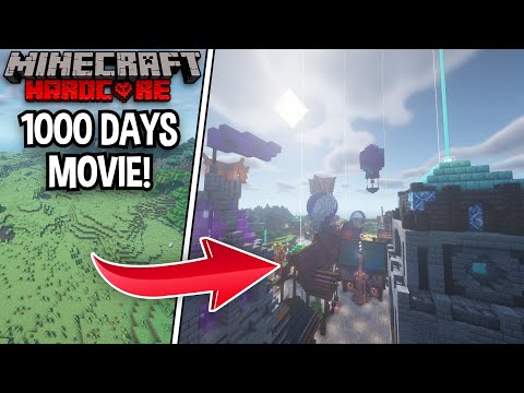 I Survived 1000 Days In Hardcore Minecraft (FULL MOVIE)